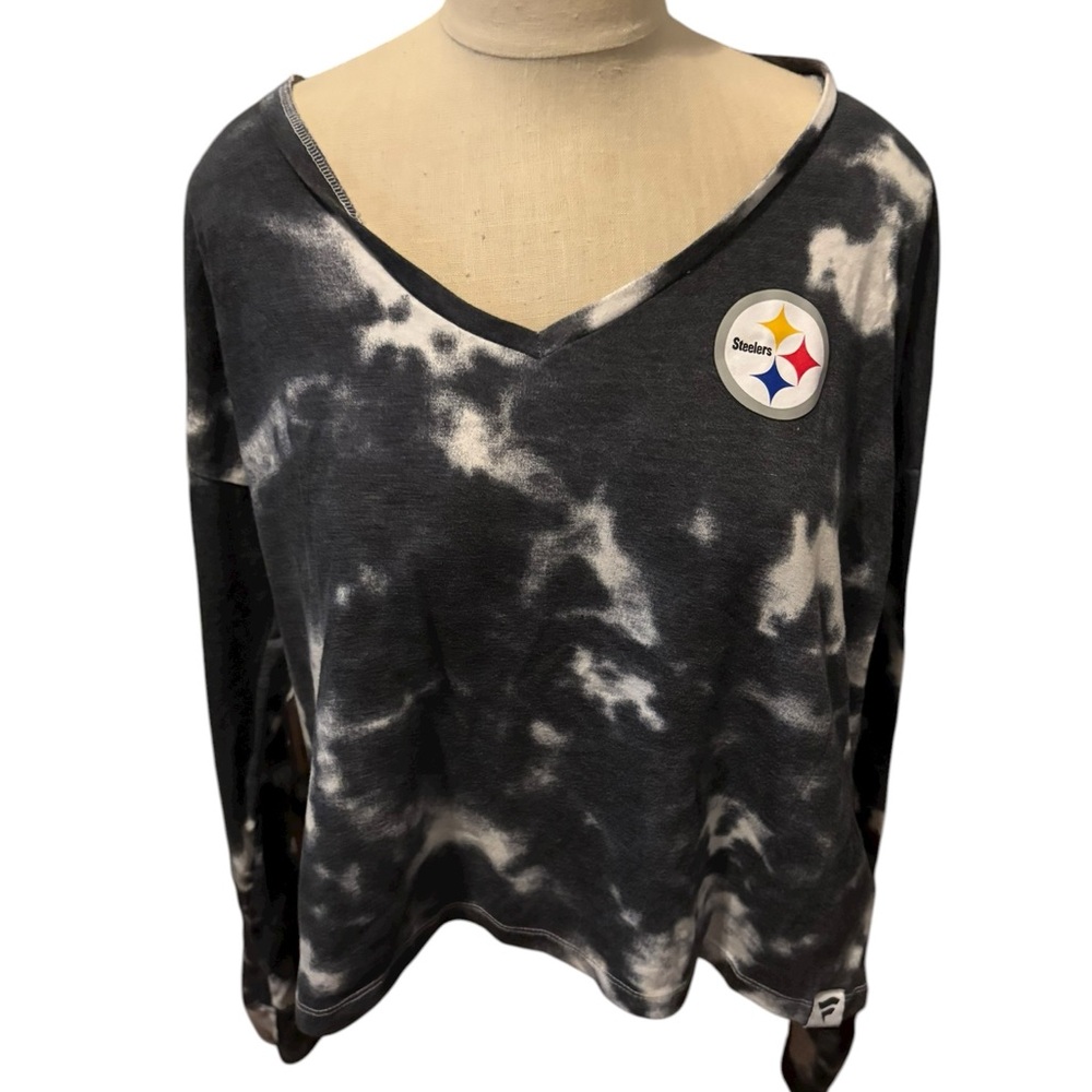 Fanatics tie dye long sleeve Steelers shirt size xl